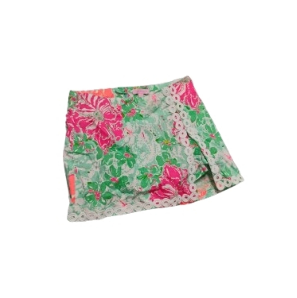 Lilly Pulitzer Women's Lenore Beach Walk Mini Skirt Sz 2